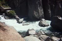 Bottom of Ruck-A-Chucky Falls, heading straight into Class IV Cleavage