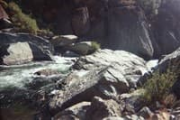Rope Guarding Right Channel of Ruck-A-Chucky Falls