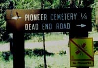 The pioneers maintain their sense of humor despite the adversity of death.