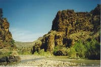 looking down river 