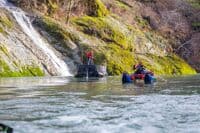 Sweep Boat in the Lower Canyon