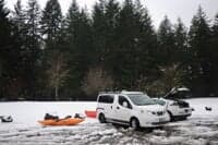Parking at Coweeman River Park