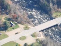 Flyover - Looking down on rapids