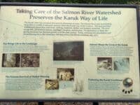 Interpretive panel (Karuk way of life)