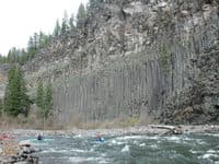 Klickitat basalt walls