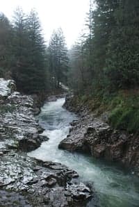 Canyon at Hantwick Road Bridge