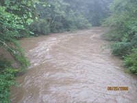 High water Castleberry bridge takeout 9-20-09