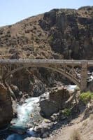 Paddling Under the Gorge Bridge