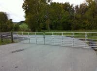Closed gage at Cedar Creek Take-out