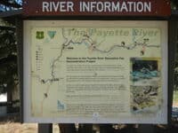 River Information Sign at Beehive Bend
