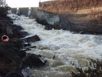 River right dam