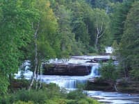Lower Falls, Double Drop, right side of island