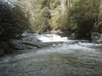 Pothole Slide seen from Chattooga