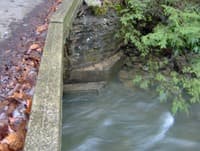 Close up of Bridge Footer
