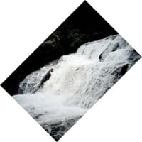 Cross view of the falls