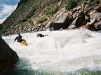 Canoe in the Royal Gorge