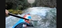 A typical bedrock rapid in the middle of the run