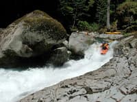 Slide, river left