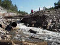 Sturgeon Dam, during removal