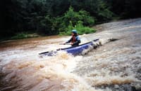 Playboating on the Rocky River