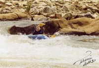 Gordon Byrd hands paddling the Opper Ocoee