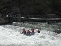 Running low head dam