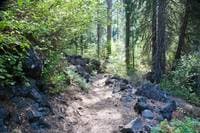 Trail to put in at the "Boat Launch" area