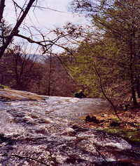 Above the falls