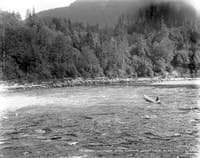 Al Fausett below Sunset Falls