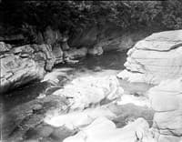 V.P. Taylor swimming Eagle Falls