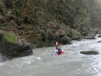 Cruising down the Sultan Gorge