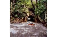 Upstream of the railroad tube