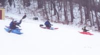 Snowboating at Deer Creek, MD