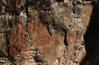 Pictographs at Bernard Creek