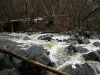 First half of the waterfall at the confluence with the Potomac