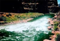 Kayaker Running Lava Falls
