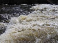 River-level view (R-L) at Falls Road