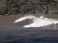 Close-up of center waves at U-Park Ledge