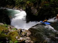 Monkey Cage Falls, from upstream
