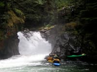 Monkey Cage Falls, from downstream