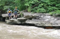 Canoe in undercut