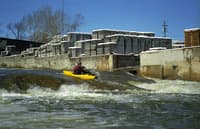 Passing the concrete factory in Phelps