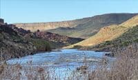Honeymoon camp looking downstream