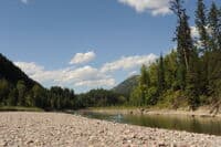 Looking Downstream at Paola