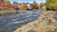 Upstream view from take out area, 10/17/22