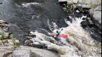 Easy line through falls (boof line on the left)
