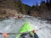 Border bar dominated river section