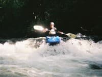 Doug running a 3 foot slide/drop