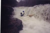 Omer Hall getting sideways at Friendly Falls