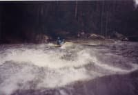 Omer Hall running a class 4 section of Pine Creek